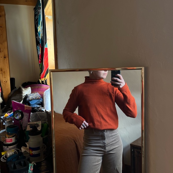 French Connection Turtleneck Sweater in Rust - Picture 1 of 5